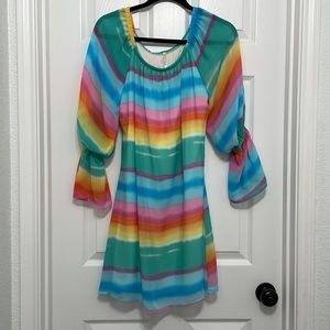 Large,‎ multi-color resort/summer dress